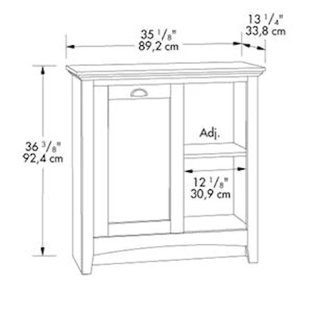 Pantry with Tilt-Out Door